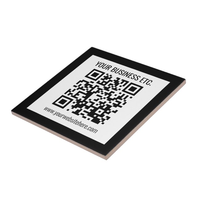 Seu nome comercial e código QR editável (Lateral)