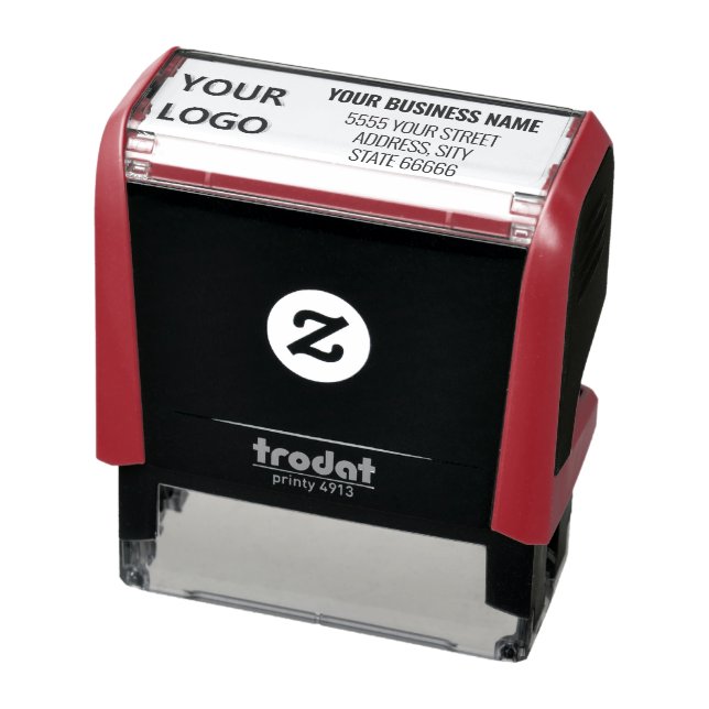 Seu nome de logotipo Endereço de devolução Carimbo (Produto)