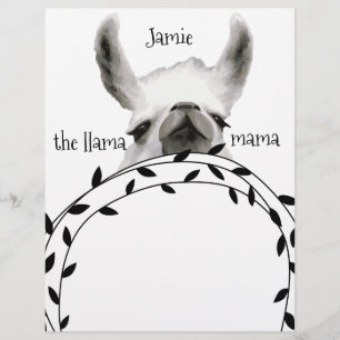 Seu nome Llama Mama Notepads