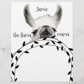 Seu nome Llama Mama Notepads