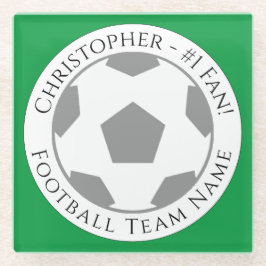 Seu nome mais a Porta copos de vidro do nome da eq