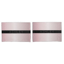 Seu nome | Rosa de fina e tiras brancas