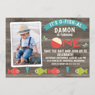 Seu O-fish-al Ou Convite Para O Primeiro Aniversá