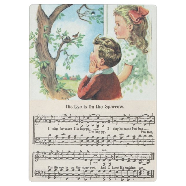 Seu olho está na prancheta do acrílico do pardal (Verso)