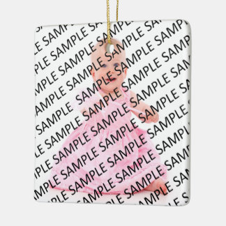 Seu ornamento cerâmico da foto favorita