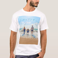 Seu Presente de Camisa Fotográfica com Texto Perso
