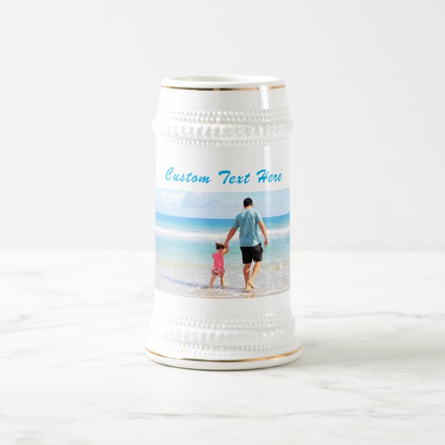 Seu presente de Caneca de cerveja de cerveja fotog (Centro)