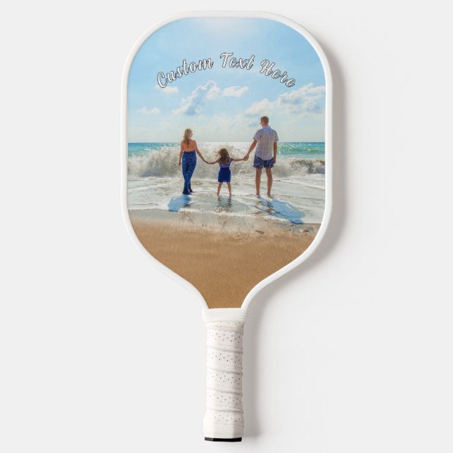 Seu Presente de Pickleball Fotográfico com Texto P (Back)