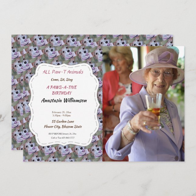 SEU PRIMEIRO ANIVERSARIO CONVITE (Frente/Verso)