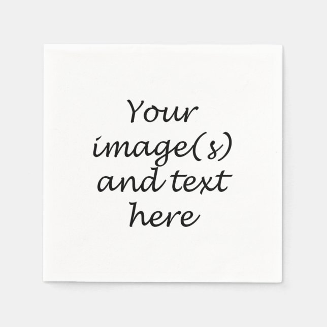 Seu próprio design - guardanapos (Frente)