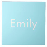 Seu próprio nome ou palavra | Azul-céu mole<br><div class="desc">Seu próprio nome ou palavra personalizada impresso.</div>