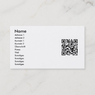 Seu QR código em cartões de presentação