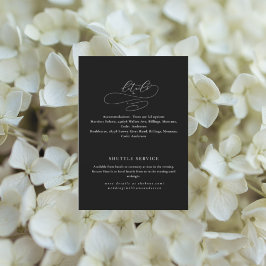 Seu Sempre Elegante Convite de Detalhes de Casamen