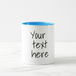 Seu texto aqui, caneca personalizável