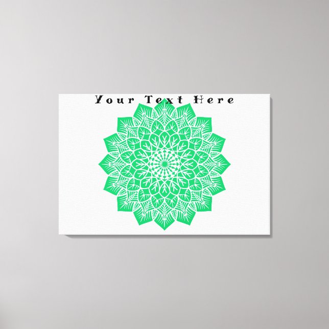 Seu Texto Aqui, Impressão de Telas de Arte Esticad (Frente)