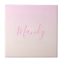 Seu texto | Elegante, Script e Ombre Cor-de-rosa-E