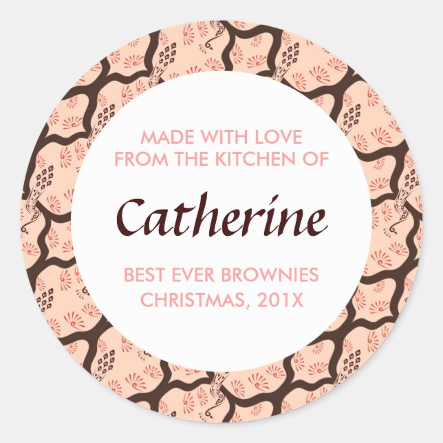 Seu Texto Emperrado, Baking, Molho, Adesivos De Pr (Frente)