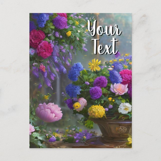 Seu Texto Mista Flores 10 Modelo de Vida Estática (Frente)