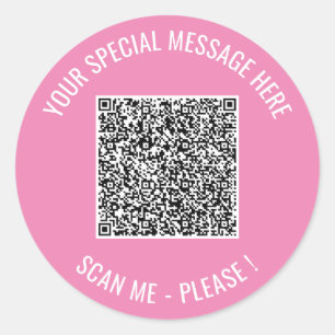 Seu Texto Personalizado do Código QR e Adesivos de