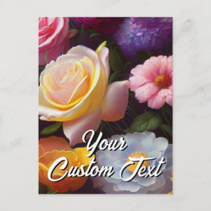 Seu Texto Personalizado Modelo de Flores 27