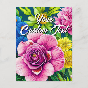 Seu Texto Personalizado Modelo de Flores 28