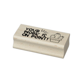 Seu trabalho está no ponto do carimbo do professor