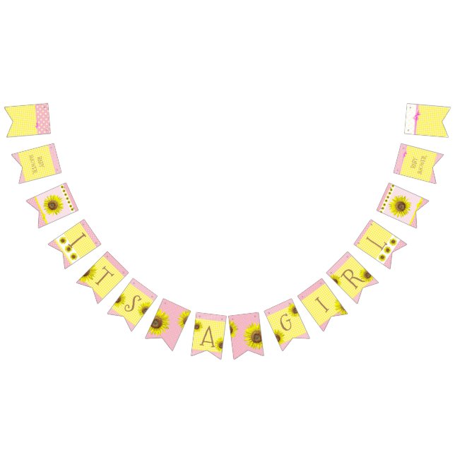 Seu uma bandeira do chá de fraldas do girassol da (Todos)