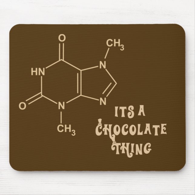 Seu uma coisa Mousepad engraçado do chocolate (Frente)