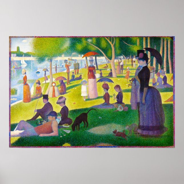 Seurat La Grande Jatte Poster (Frente)
