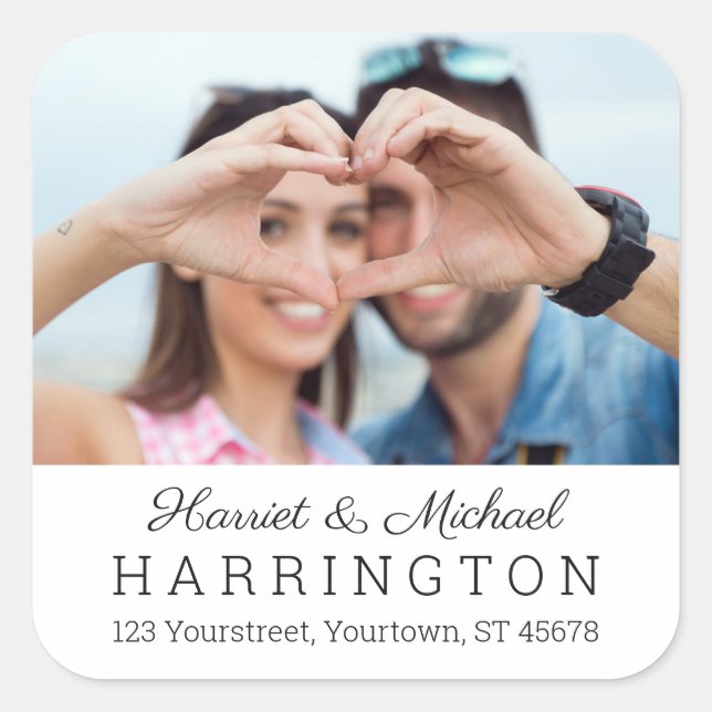 SEUS adesivos personalizados de FOTO e TEXTO (Frente)