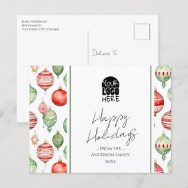 Seus Cartões de natal de logotipo