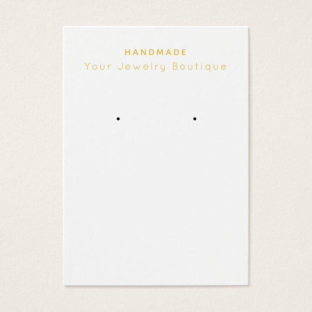 Seus Cartões de visitas de escuta de Boutique feit (Frente)