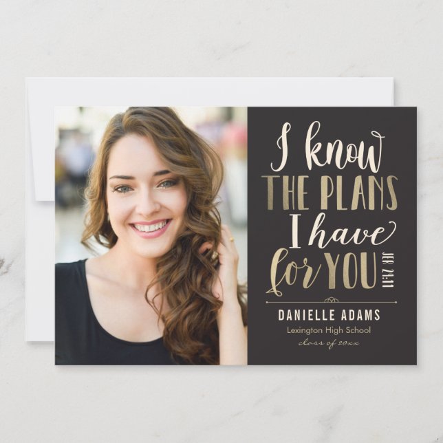 Seus Planos EDITÁVEL COR Anúncio de Formatura (Frente)