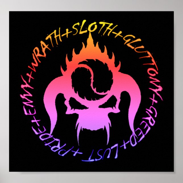 Seven deadly sins poster (Frente)