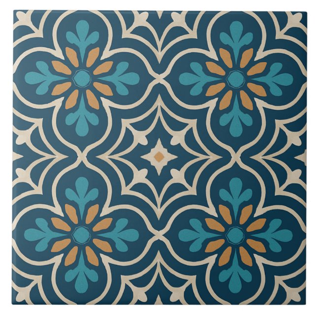 Seville Bloom – Moorish Floral Tile Pattern (Frente)