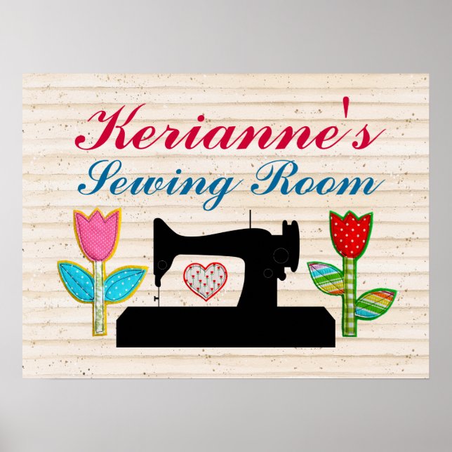 Sewing Room - House Sign Poster - SRF (Frente)