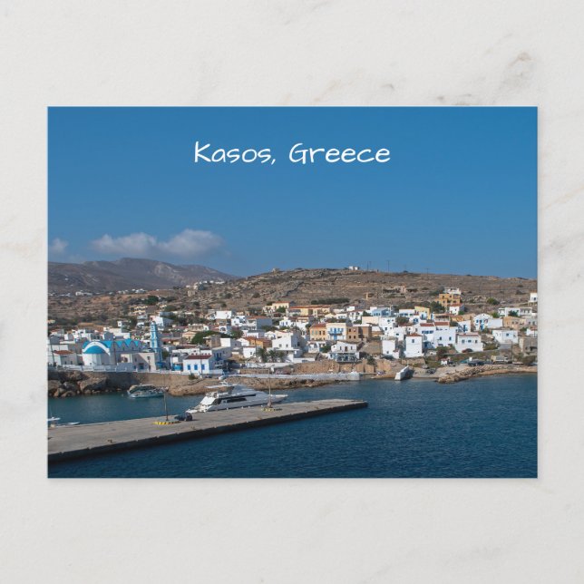 Sex, Kasos Ilha Grega Cartão Postal (Frente)