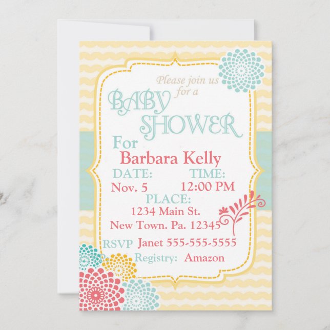 Sexo Chá de fraldas neutro (Frente)