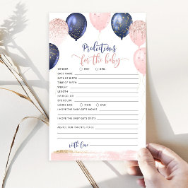 Sexo de balões revela previsões para bebê