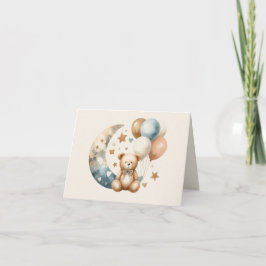 Sexo neutro do Ursinho Revelação - Cartões de agra