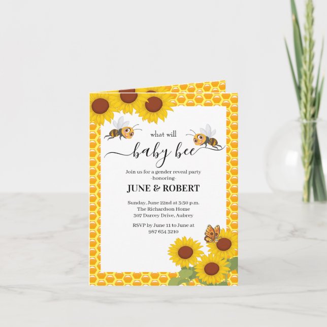 Sexo revela o que o bebê será convite de festas (Frente)