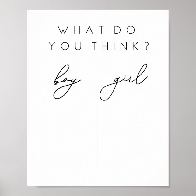 Sexo Revela Poster ou Menina (Frente)