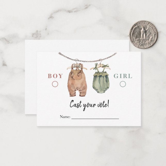 Sexo - Revisão Cartão de Voto Boho Roupas (Frente/Verso In Situ)