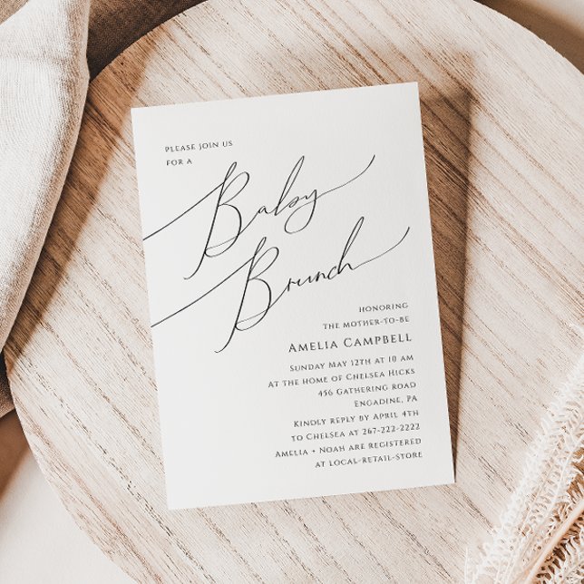 Sexo Whimsical Neutral Baby Brunch Convite (Criador carregado)