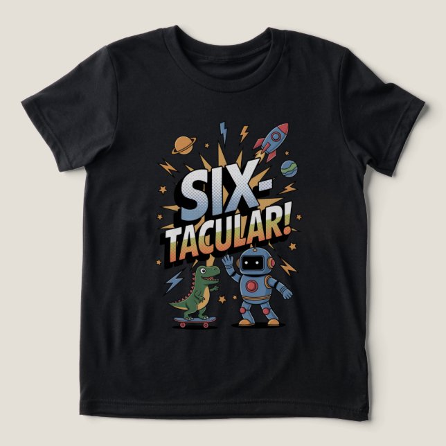 SEXtacular - T-shirt de aniversário de 6 para cria (Design frontal)