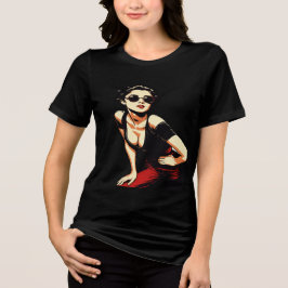 Sexy Retro Pin-Up Girl T-Shirt