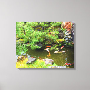 SF Japonês Tea Garden Koi Pond Canvas nº 1