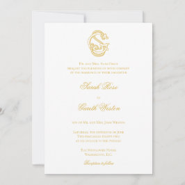 SG Monograma ou GS Monograma Convites de Casamento