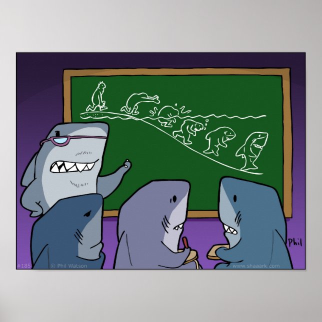 Shaaark, poster de evolução! (Frente)
