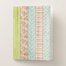 Shabby Rosa Pastel Patterno sobre Algodão de Madei